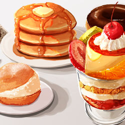 This is a pixiv picture whose title is デザートフルコース.