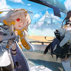 This is a pixiv picture whose title is Ruby and Lin.