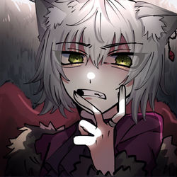 This is a pixiv picture whose title is 🍜🐺.