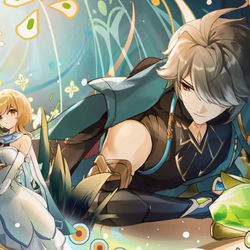 This is a pixiv picture whose title is 主线.