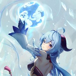 This is a pixiv picture whose title is 甘雨.