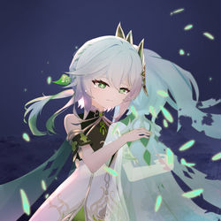 This is a pixiv picture whose title is Nahida & hug.