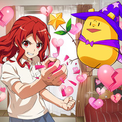 This is a pixiv picture whose title is 侠気あふれるヒロイン.