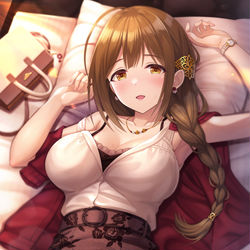 This is a pixiv picture whose title is 【シャニマス】桑山千雪.
