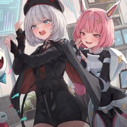 This is a pixiv picture whose title is 勝利の女神:NIKKE おめでとうございます..