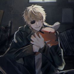 This is a pixiv picture whose title is デンジとポチタ.