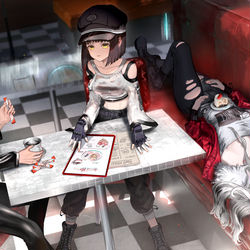 This is a pixiv picture whose title is エンカウンター前の休憩.