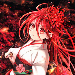 This is a pixiv picture whose title is 赤と赤.