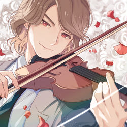 This is a pixiv picture whose title is 紅音也.