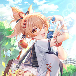 This is a pixiv picture whose title is ★运动系JK的夏日汽水.