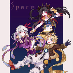 This is a pixiv picture whose title is 宇宙トリオ.