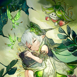 This is a pixiv picture whose title is 夢を見ていた.