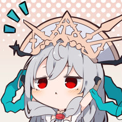 This is a pixiv picture whose title is 頭に.