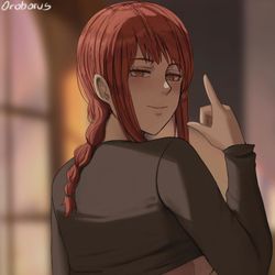 This is a pixiv picture whose title is Makima.