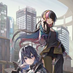 This is a pixiv picture whose title is 春猿火×幸祜.