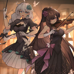 This is a pixiv picture whose title is 音乐会[琪芽].