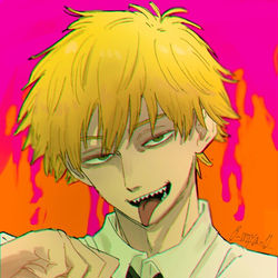 This is a pixiv picture whose title is デ、デンジ～！！！！.