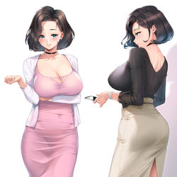 This is a pixiv picture whose title is 販売員さんスタンディング.