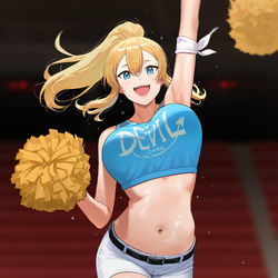This is a pixiv picture whose title is (OC)クレア チアガールver..