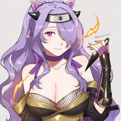 This is a pixiv picture whose title is 忍者カミラ.