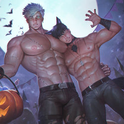 This is a pixiv picture whose title is Trick or Treat!!.