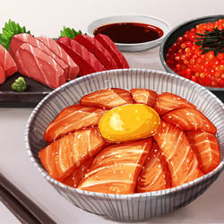 This is a pixiv picture whose title is 生魚.