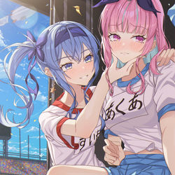 This is a pixiv picture whose title is あくすいてぇてぇ.