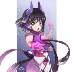 This is a pixiv picture whose title is 忍みく.