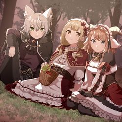 This is a pixiv picture whose title is 宮女1-A.