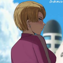 This is a pixiv picture whose title is Android 18.