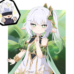 This is a pixiv picture whose title is Nahida Domain Expansion 🤞.
