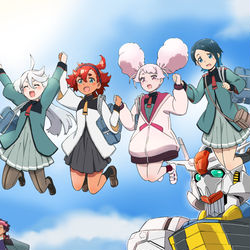 This is a pixiv picture whose title is 日常系　水星の魔女.