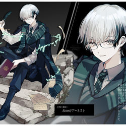 This is a pixiv picture whose title is 課題の絵.