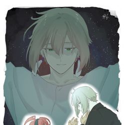 This is a pixiv picture whose title is 6話.