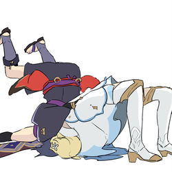 This is a pixiv picture whose title is スカ蛍/キス唾トレス.