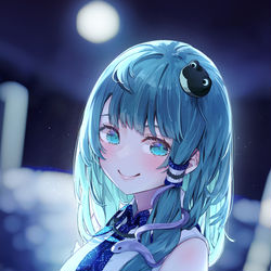 This is a pixiv picture whose title is 凪の巫女.