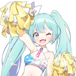This is a pixiv picture whose title is いいミク　ブルーアーカイブ Ver..
