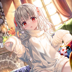 This is a pixiv picture whose title is いせパパ応援イラスト　パパのセーター.