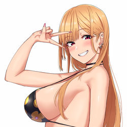 This is a pixiv picture whose title is 喜多川海夢ちゃん(ちょっとお色直しした).