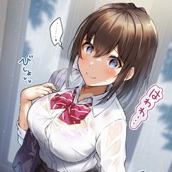 This is a pixiv picture whose title is はわわ予報、的中.