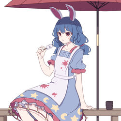 This is a pixiv picture whose title is 一休みする清蘭.