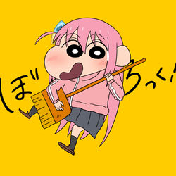 This is a pixiv picture whose title is ぼっち・くれよん・ろっく！.