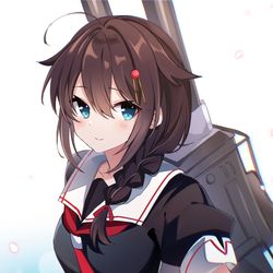 This is a pixiv picture whose title is 時雨.