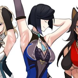 This is a pixiv picture whose title is Armpit.