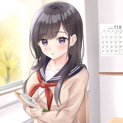 This is a pixiv picture whose title is 「そろそろ移動しないと、次の授業遅れますよ」.