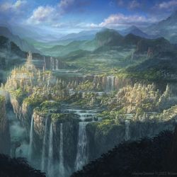 This is a pixiv picture whose title is Journey to the Lost City.