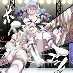 This is a pixiv picture whose title is リクエスト作品　　白い刺客！謎のホワイトボクサー.