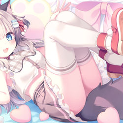 This is a pixiv picture whose title is 🐈.