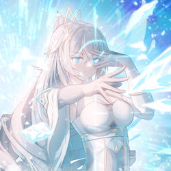 This is a pixiv picture whose title is DAY98 冰雪的权柄.