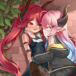 This is a pixiv picture whose title is 【稿】贴贴.